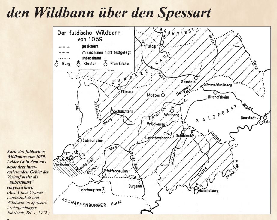 Karte Wildbann